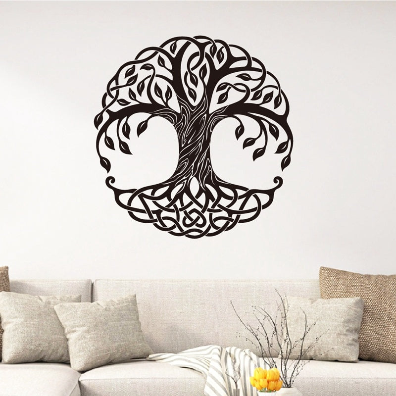 Waterproof PVC Wall Sticker – Character Design Decorative Mural for Living Room