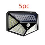 100 LED Solar Wall Light – Motion Sensor, Waterproof Outdoor Lamp (IP65)