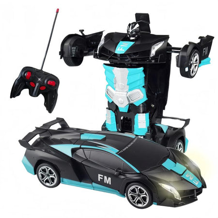 [Xmasgifts]Tibibee Transform Easter RC Cars for Boys 3-15,2.4Ghz Remote Control 1:18 Scale Robot Deformation 360° Rotation Rechargeable Batteries Included High-Quality ABS Plastic Gift Set,Blackfriday,Christmas