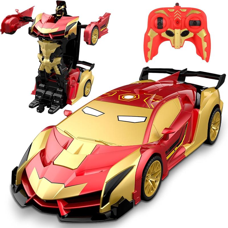 [Xmasgifts]Tibibee Transform Easter RC Cars for Boys 3-15,2.4Ghz Remote Control 1:18 Scale Robot Deformation 360° Rotation Rechargeable Batteries Included High-Quality ABS Plastic Gift Set,Blackfriday,Christmas
