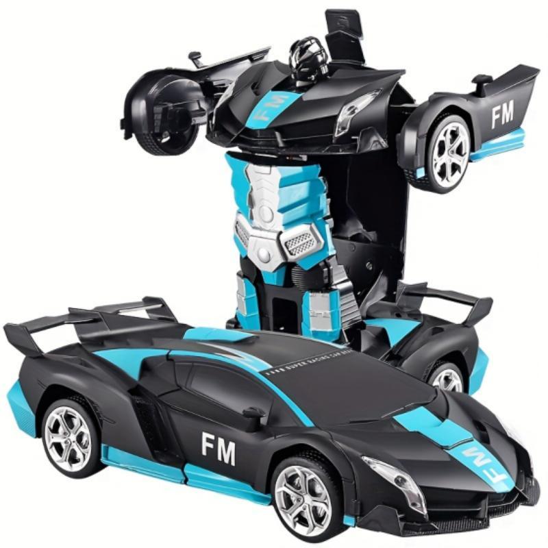 [Xmasgifts]Tibibee Transform Easter RC Cars for Boys 3-15,2.4Ghz Remote Control 1:18 Scale Robot Deformation 360° Rotation Rechargeable Batteries Included High-Quality ABS Plastic Gift Set,Blackfriday,Christmas