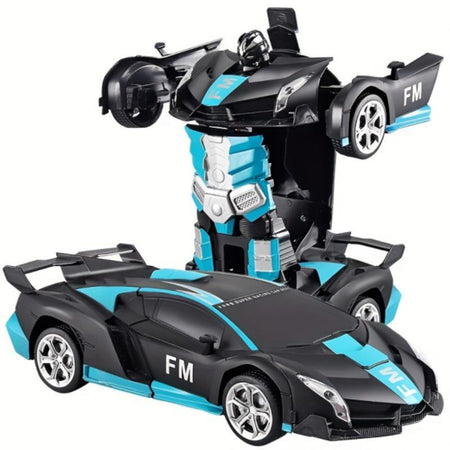 [Xmasgifts]Tibibee Transform Easter RC Cars for Boys 3-15,2.4Ghz Remote Control 1:18 Scale Robot Deformation 360° Rotation Rechargeable Batteries Included High-Quality ABS Plastic Gift Set,Blackfriday,Christmas