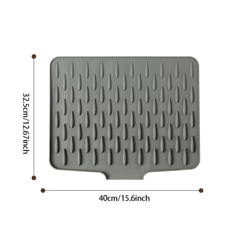 1PC Multi-Functional & Foldable Silicone Drainage Mat for Kitchen Tableware Non-Slip Mats Anti-Scald Coaster Kitchen Utensils